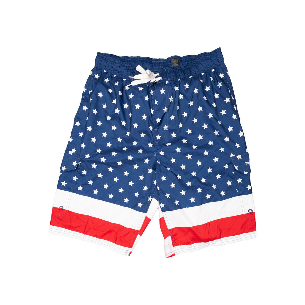 Beverly Hills Polo Club Men Hybrid Short Drawstring Trunks Navy Size M
